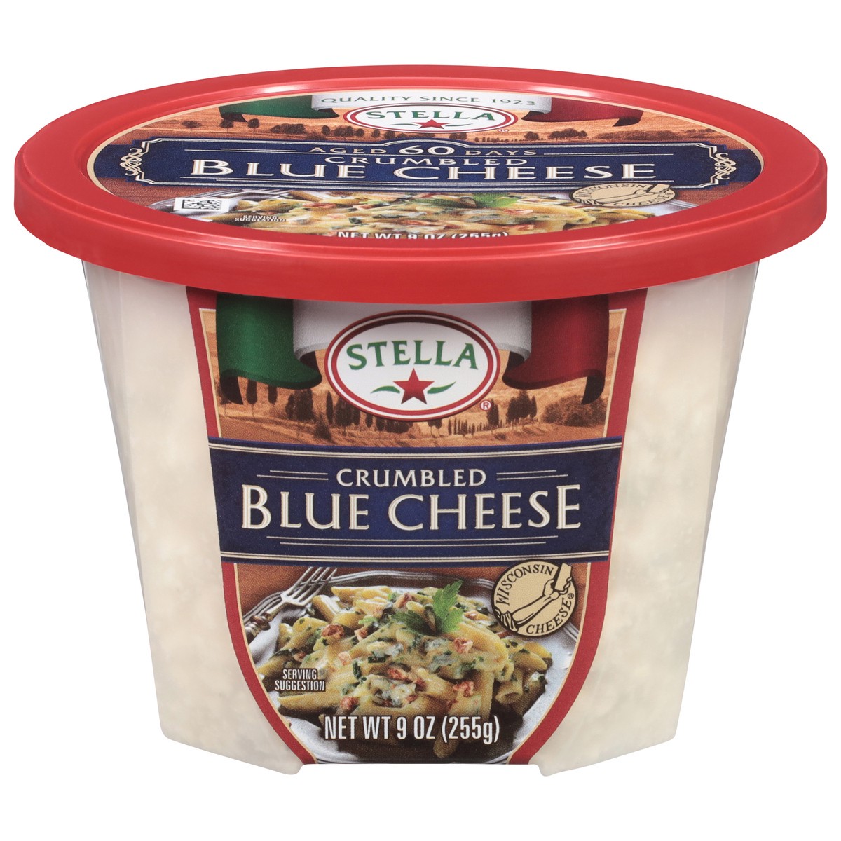 slide 1 of 3, Stella Crumbled Blue Cheese 9 oz, 9 oz