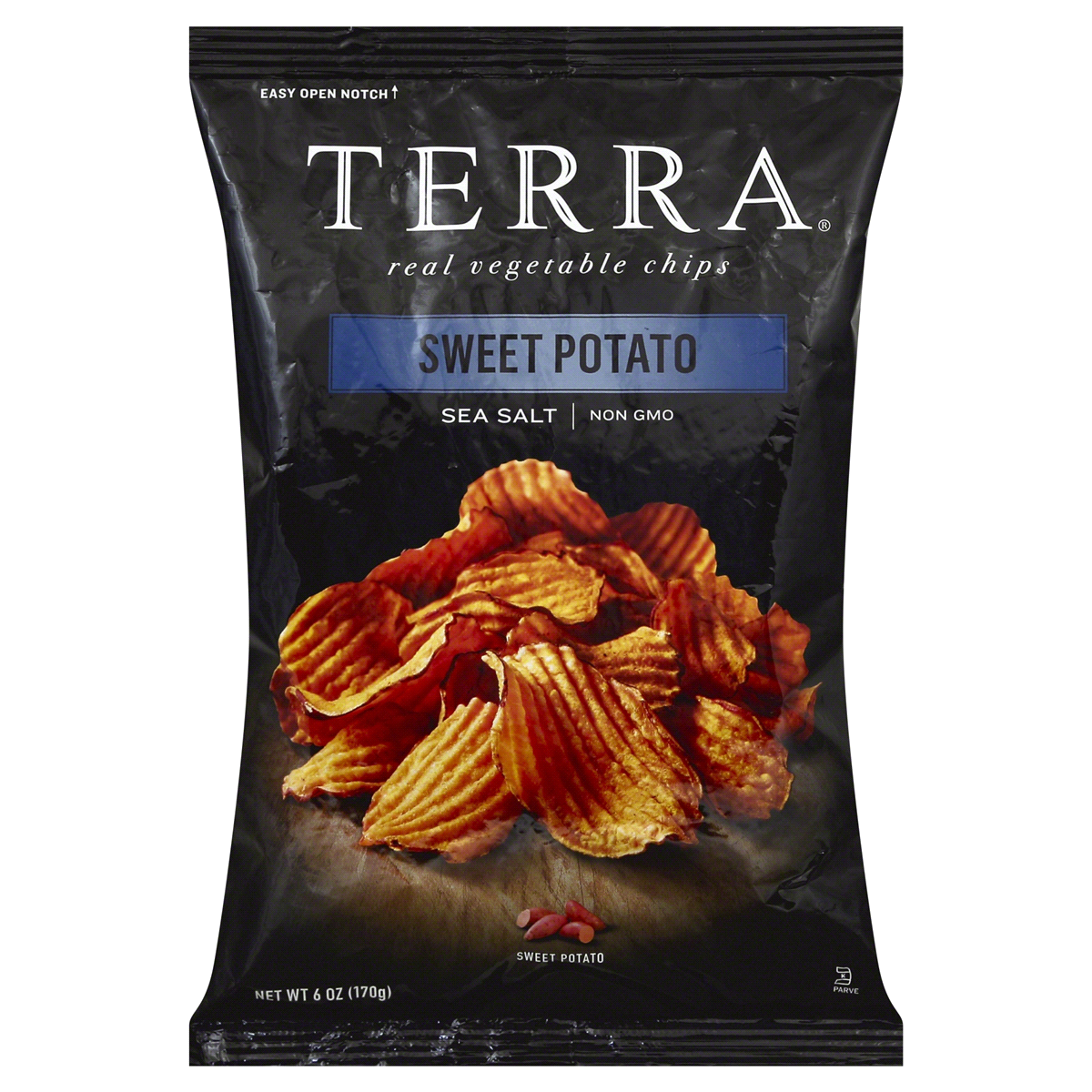 slide 1 of 2, Terra Sweet Potato Sea Salt Vegetable Chips, 