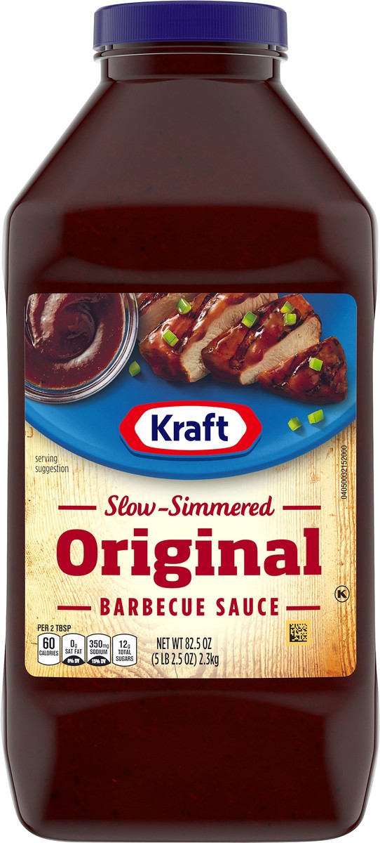 slide 1 of 5, Kraft Original Slow-Simmered Barbecue Sauce, 82.5 oz Bottle, 82.50 oz