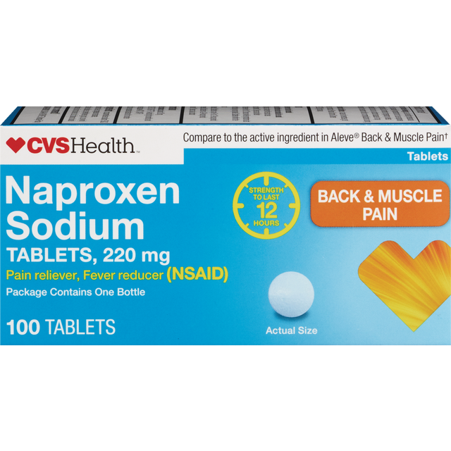 slide 1 of 1, CVS Health Naprx Mscl Back Tab 50Ct, 1 ct