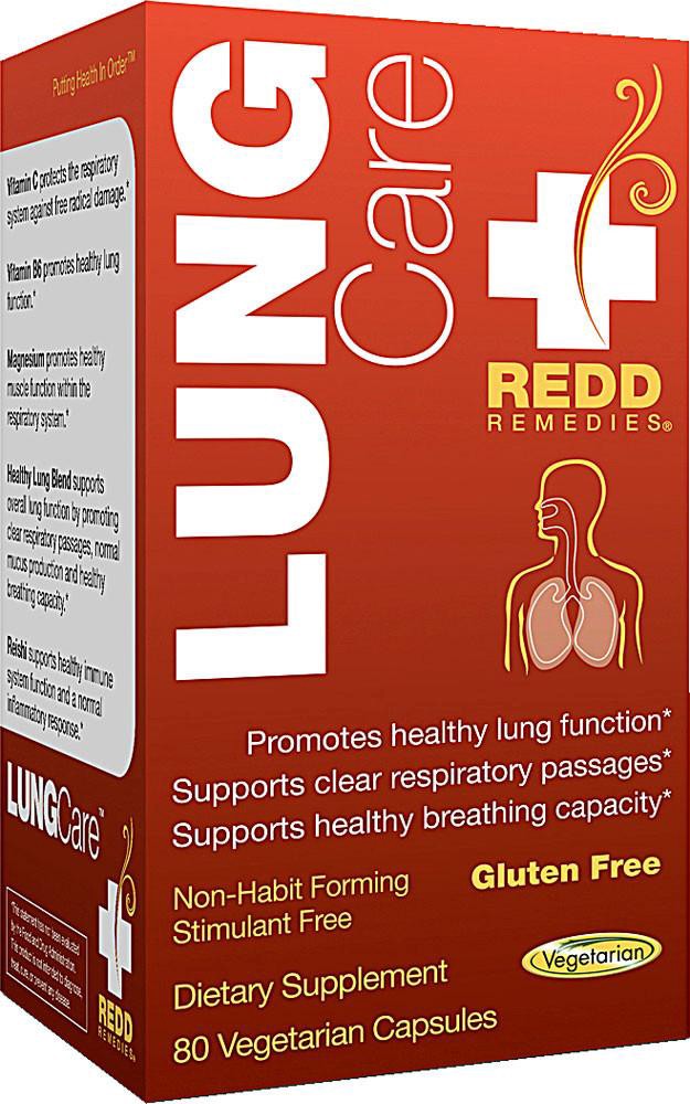 slide 1 of 1, Redd Remedies Lung Care, 80 caps