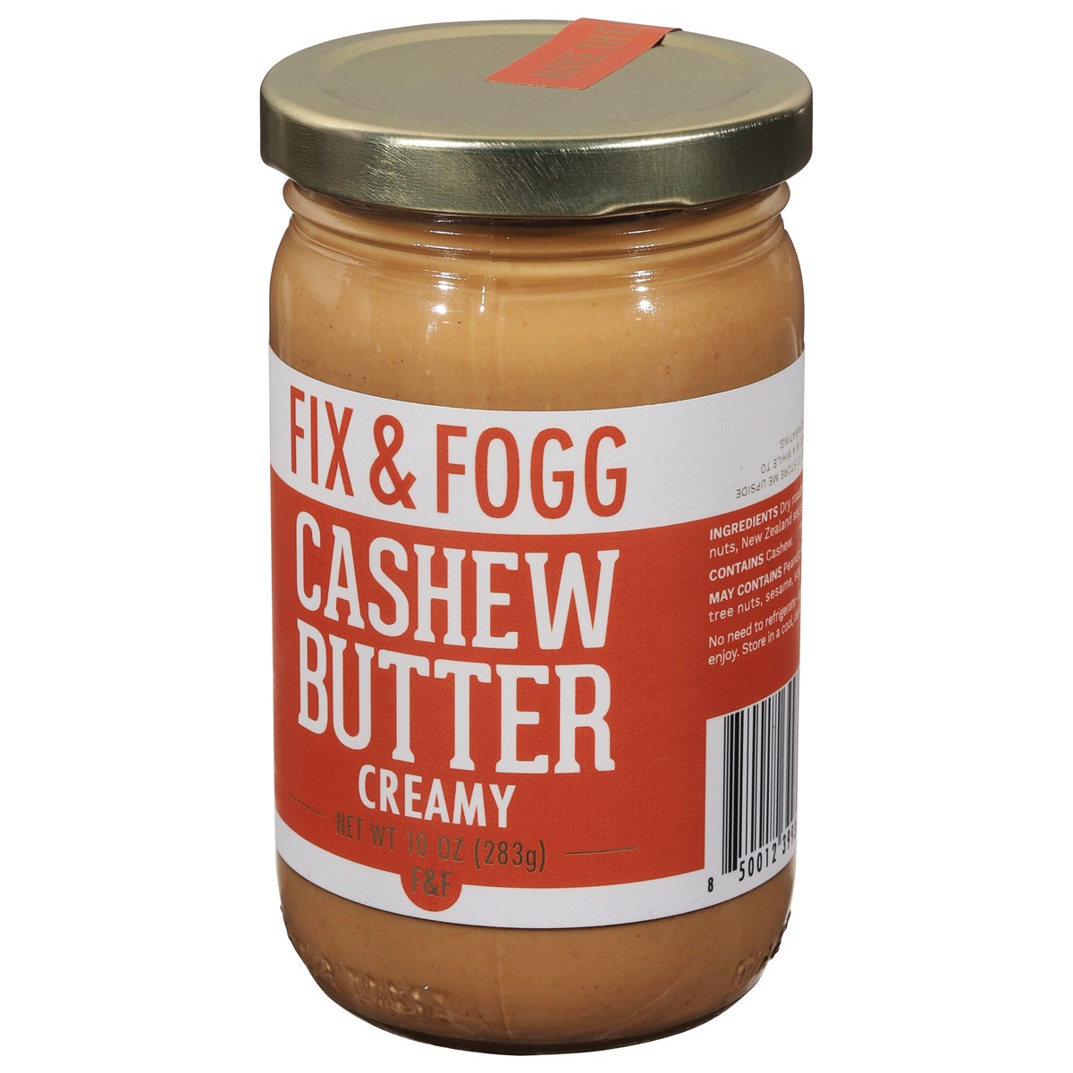 slide 2 of 11, Fix & Fogg Creamy Cashew Butter 10 oz, 10 oz