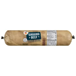 Giant All Natural 73% Lean 27% Fat Ground Beef Roll Fresh