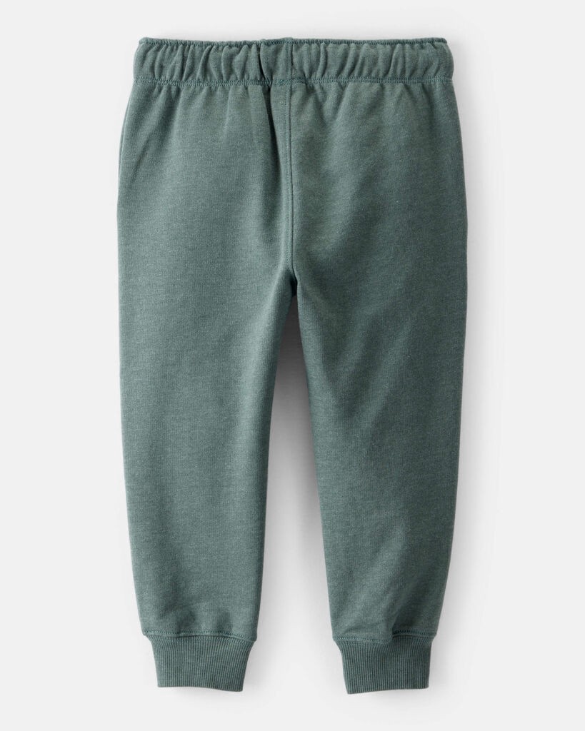 slide 2 of 3, Carter's Carters Toddler Boy Solid Fleece Cotton Jogger - Green Green 4T, 1 ct