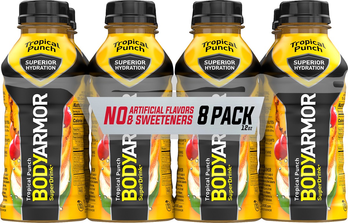 slide 1 of 5, BODYARMOR SuperDrink 8 Pack Tropical Punch Sports Drink 8 ea - 8 ct, 8 ct