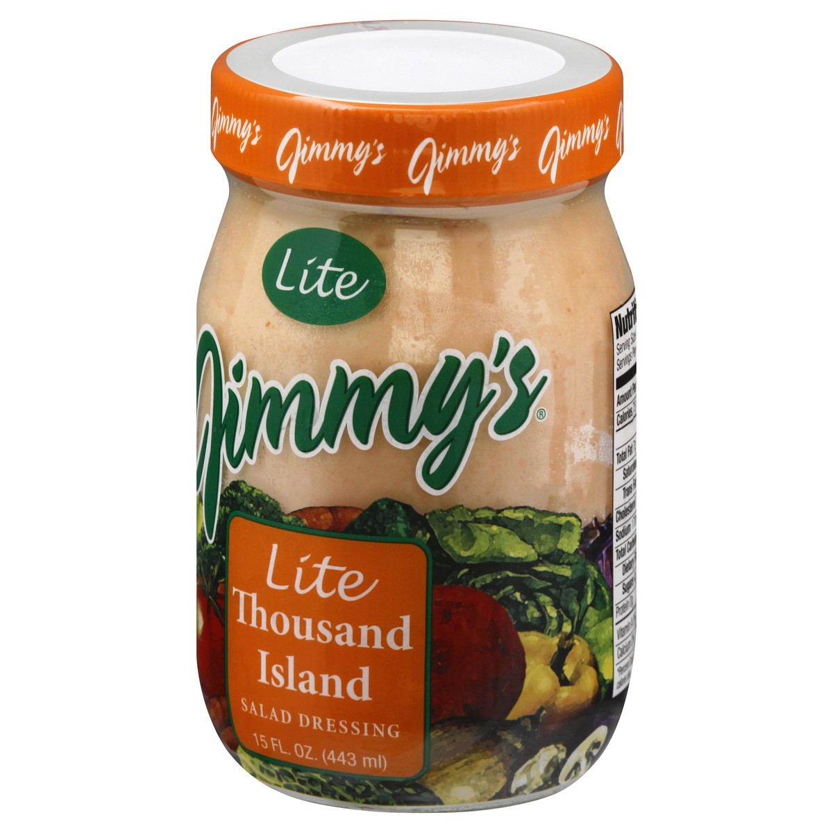 slide 3 of 9, Jimmys Lite Thousand Island Salad Dressing 15 oz, 15 oz