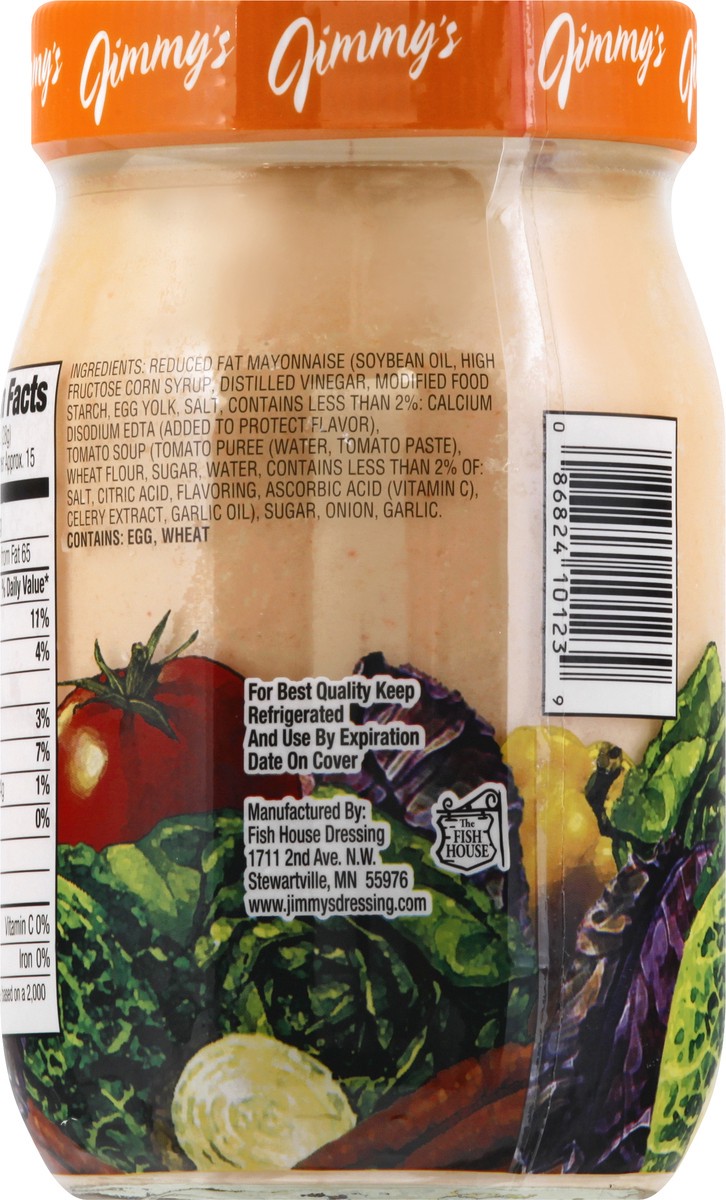 slide 5 of 9, Jimmys Lite Thousand Island Salad Dressing 15 oz, 15 oz