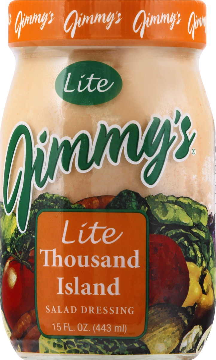 slide 6 of 9, Jimmys Lite Thousand Island Salad Dressing 15 oz, 15 oz