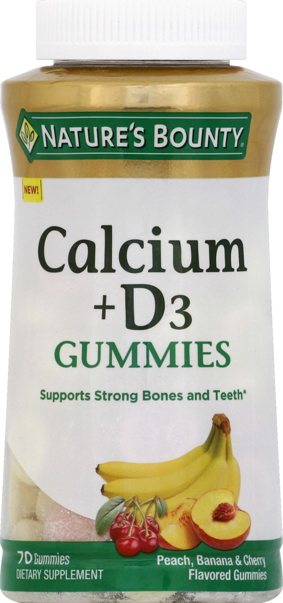 slide 4 of 7, Nature's Bounty Calcium Gummies, 70 Ct, 70 ct
