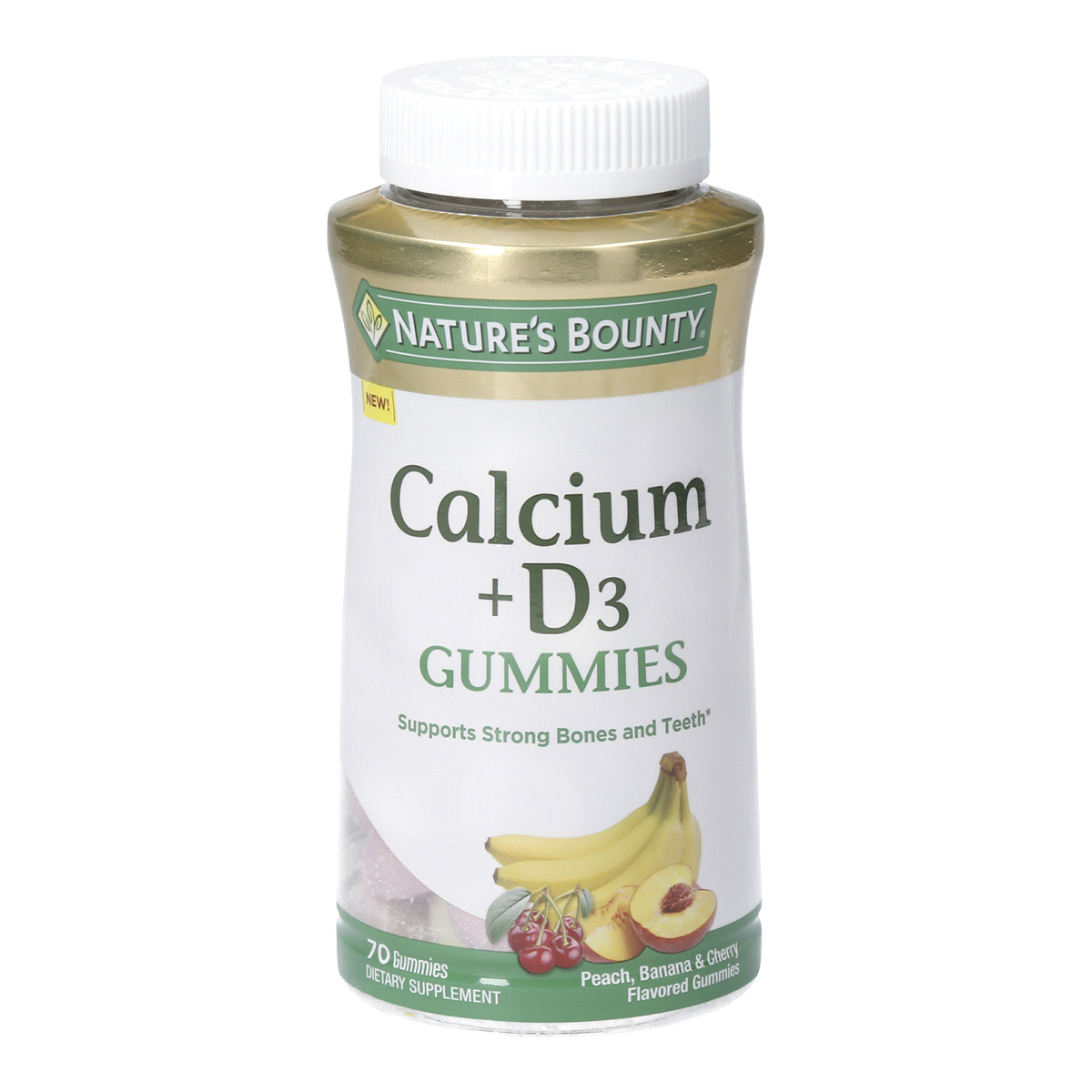 slide 1 of 7, Nature's Bounty Calcium Gummies, 70 Ct, 70 ct