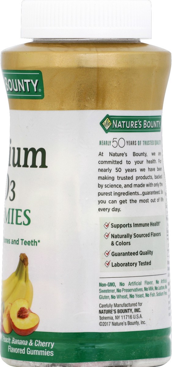 slide 6 of 7, Nature's Bounty Calcium Gummies, 70 Ct, 70 ct