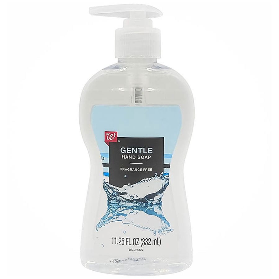 slide 1 of 1, Walgreens Gentle Hand Soap Fragrance Free, 11.25 fl oz