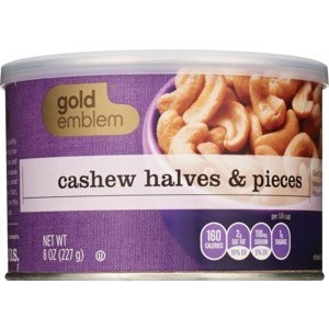 slide 1 of 1, CVS Gold Emblem Cashew Halves And Pieces, 8 oz; 227 gram