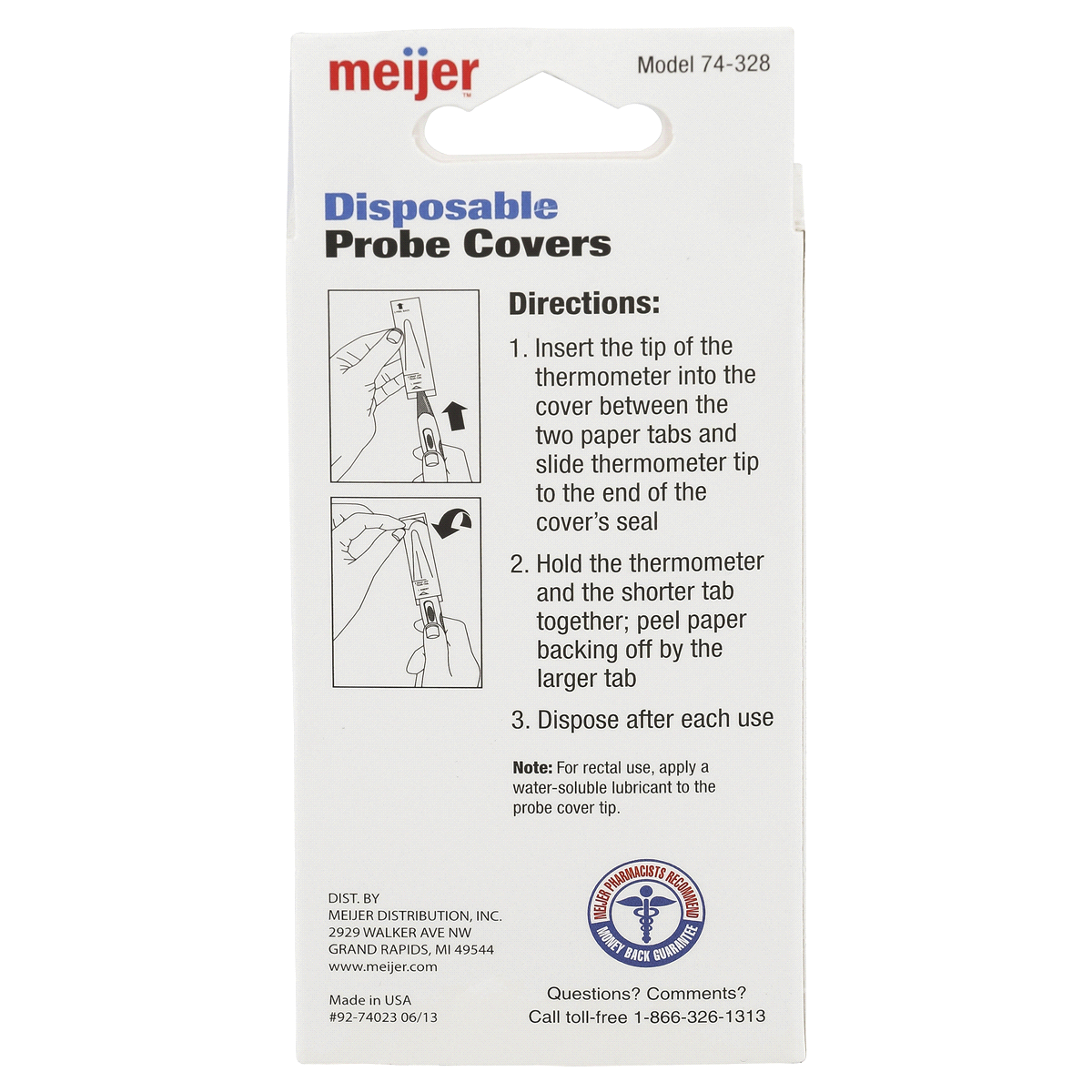 slide 2 of 2, Meijer Disposable Probe Covers, 30 ct