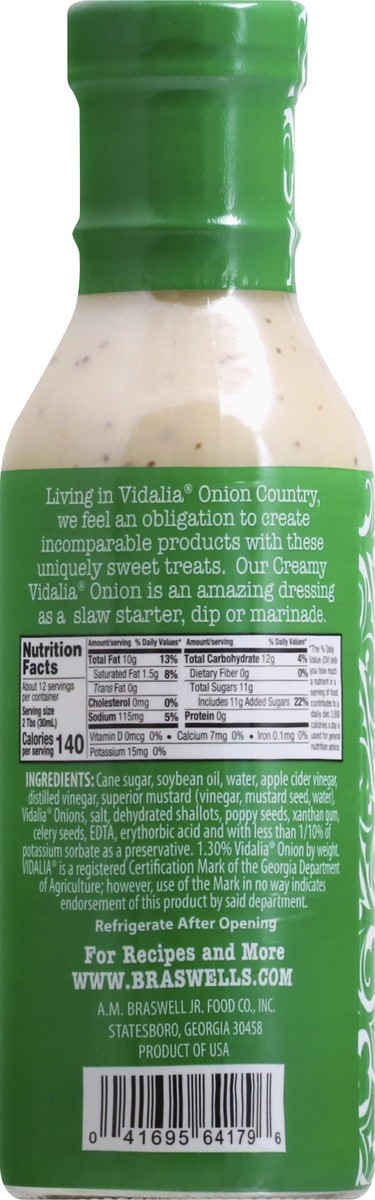 slide 5 of 13, Braswell's Vidalia Onion Dressing, 12 oz