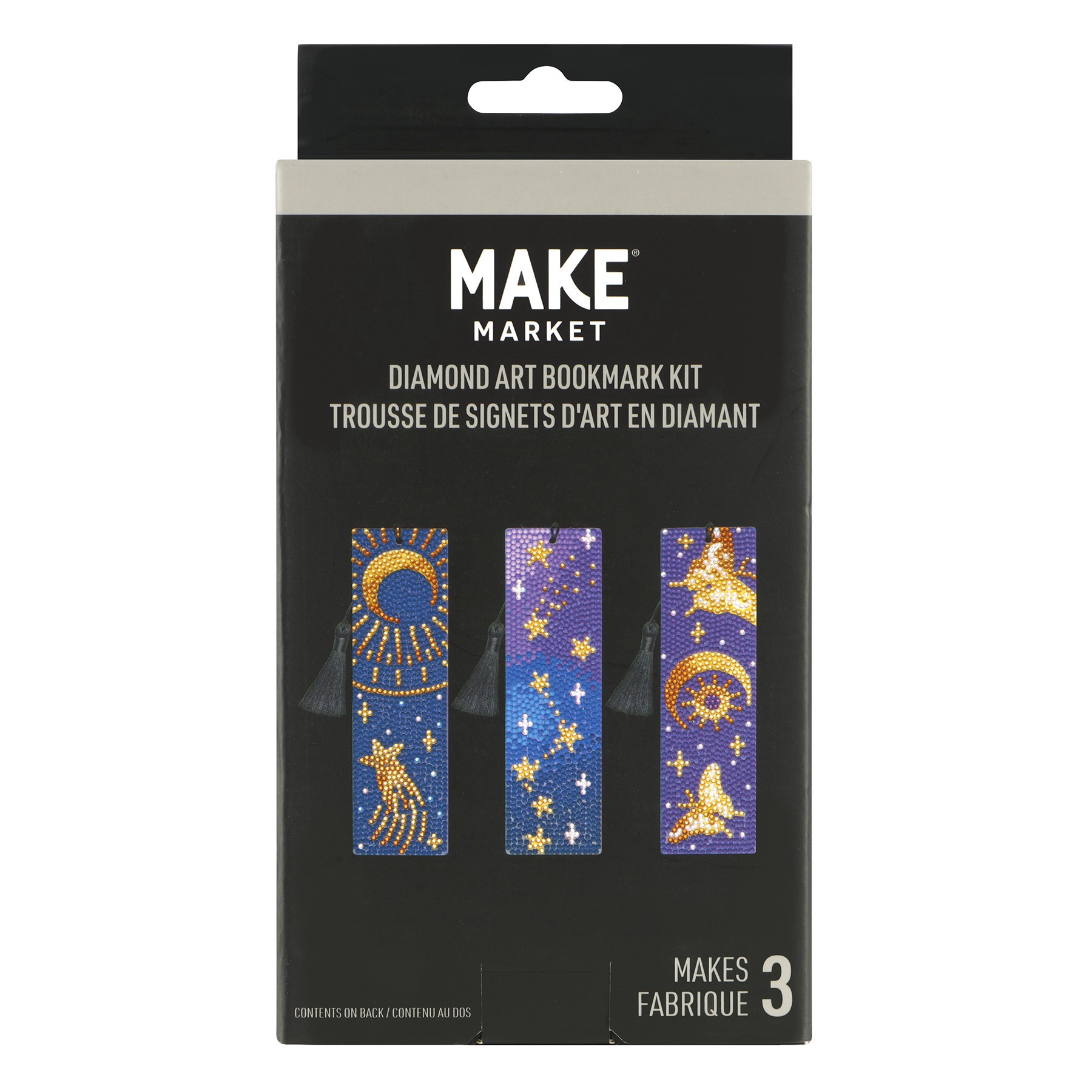 slide 4 of 6, Celestial Diamond Art Bookmark Kit By Make Market, 2 in x 7 in