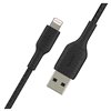 slide 3 of 17, Belkin Braided Lightning To Usb-A 2M Black, 2m