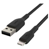 slide 8 of 17, Belkin Braided Lightning To Usb-A 2M Black, 2m