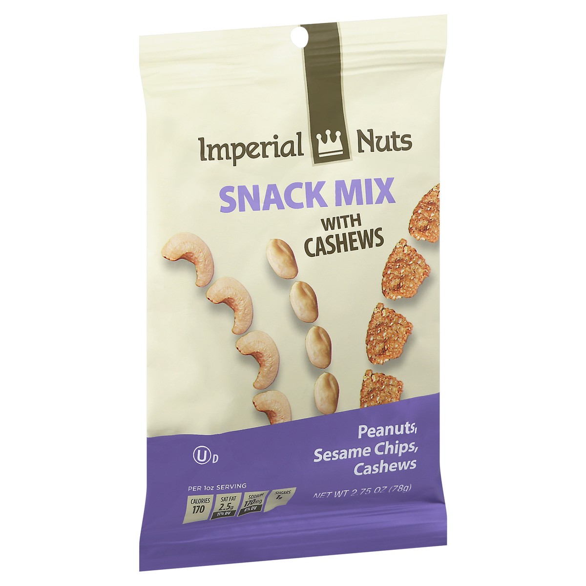 slide 2 of 9, Imperial Nuts Imperial Cashew Snack Mix, 2.5 oz