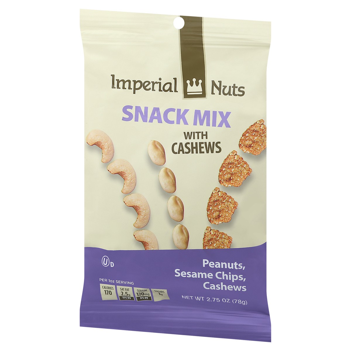 slide 3 of 9, Imperial Nuts Imperial Cashew Snack Mix, 2.5 oz