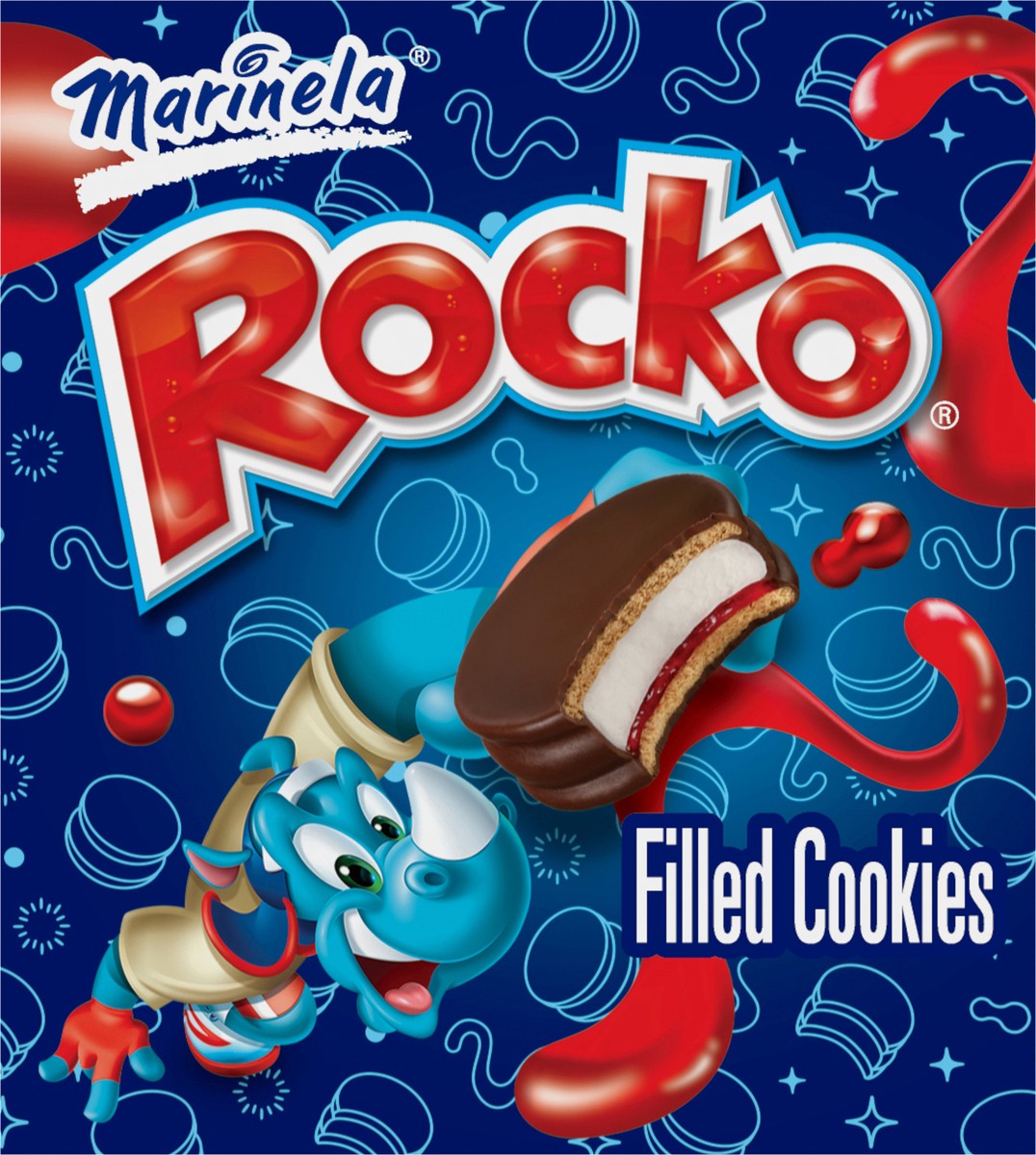 slide 7 of 7, Marinela Rocko Strawberry and Marshmallow Filled Cookies, 8 count, Cookies, 12.40 oz Box, 8 ct