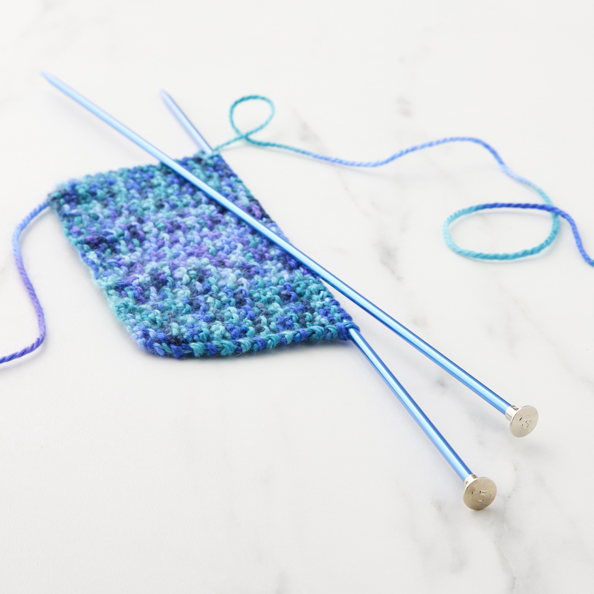 slide 2 of 3, 14" Anodized Aluminum Knitting Needles By Loops & Threads, 14 in