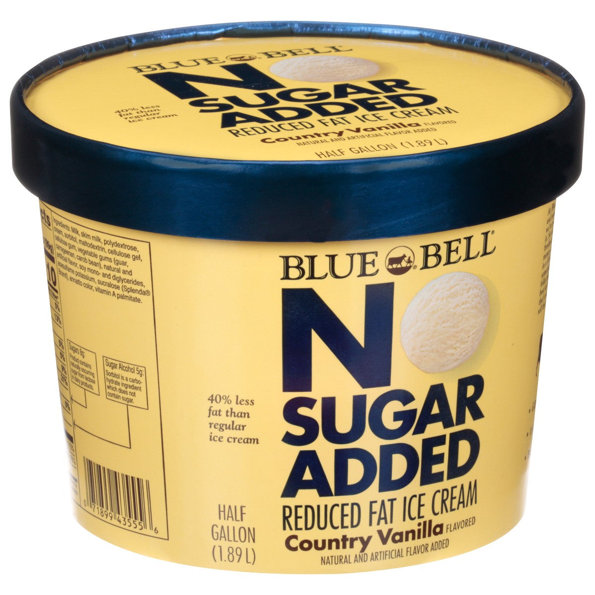 slide 2 of 9, Blue Bell Diet Ice Cream, 1/2 gal