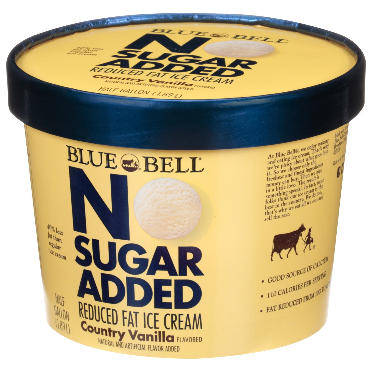 slide 3 of 9, Blue Bell Diet Ice Cream, 1/2 gal