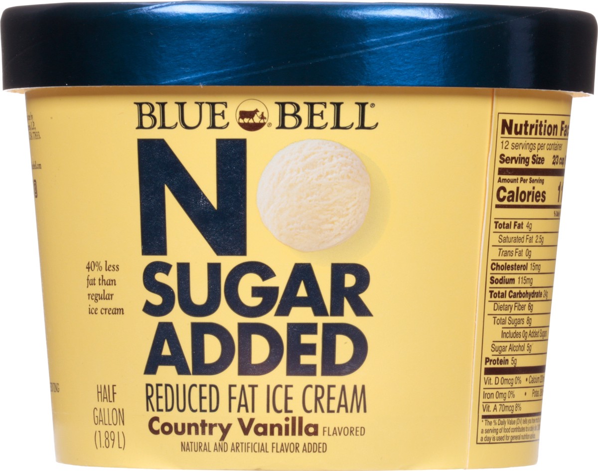 slide 5 of 9, Blue Bell Diet Ice Cream, 1/2 gal