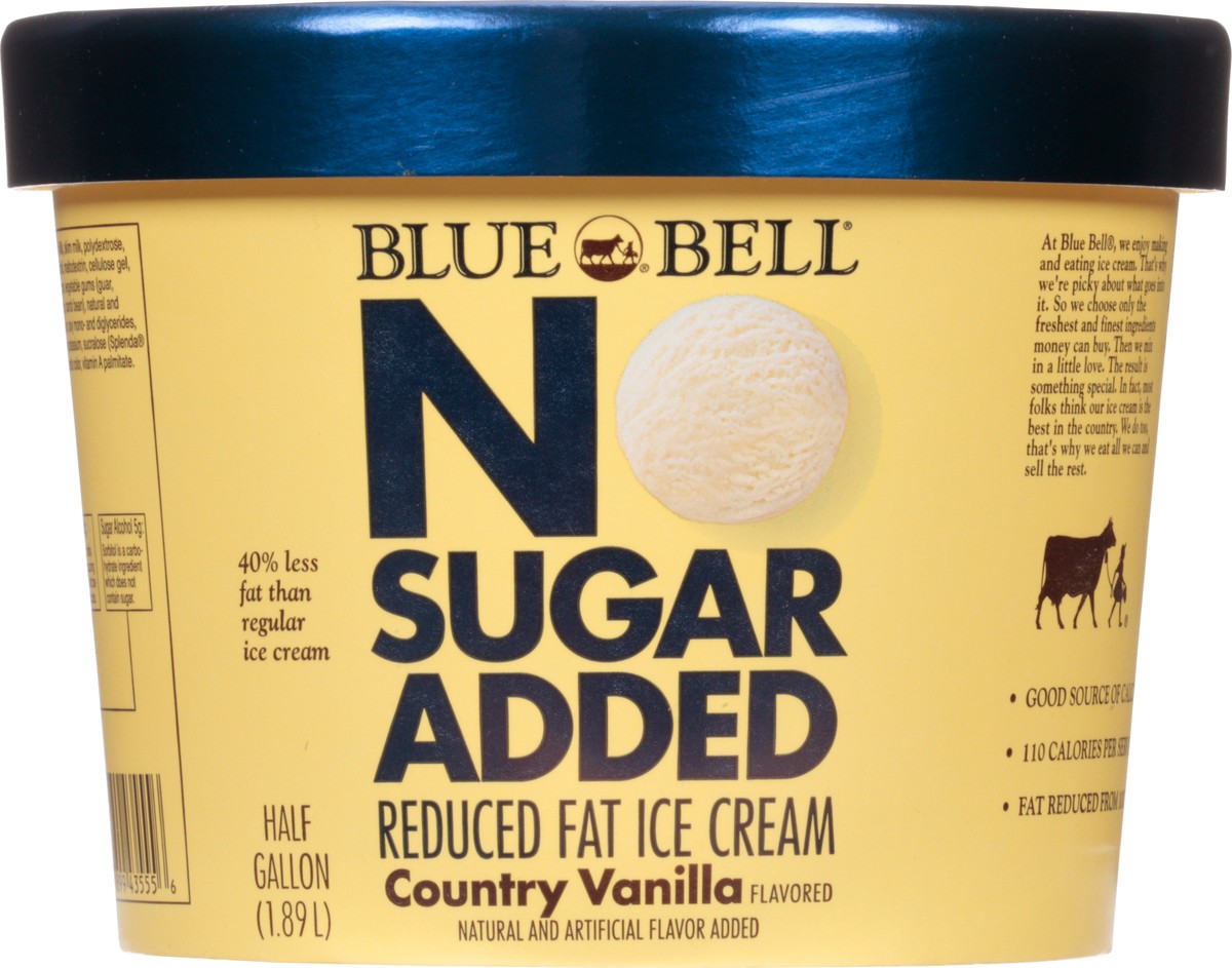 slide 6 of 9, Blue Bell Diet Ice Cream, 1/2 gal