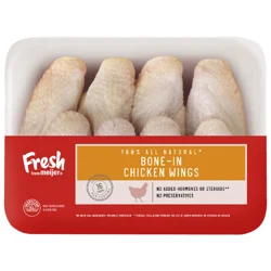 FRESH FROM MEIJER Meijer Bone-In Chicken Wings 100% All Natural