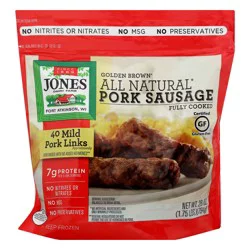 Jones Dairy Farm Golden Brown Mild Pork Sausage Links 40 ea
