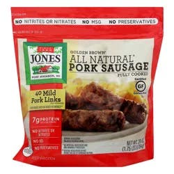 Jones Dairy Farm Golden Brown Mild Pork Sausage Links 40 ea