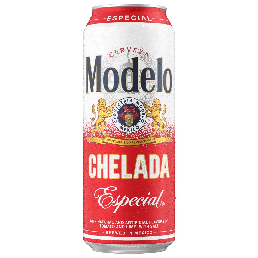 slide 1 of 10, Modelo Chelada Especial Mexican Import Flavored Beer, 24 fl oz Can, 3.5% ABV, 24 fl oz