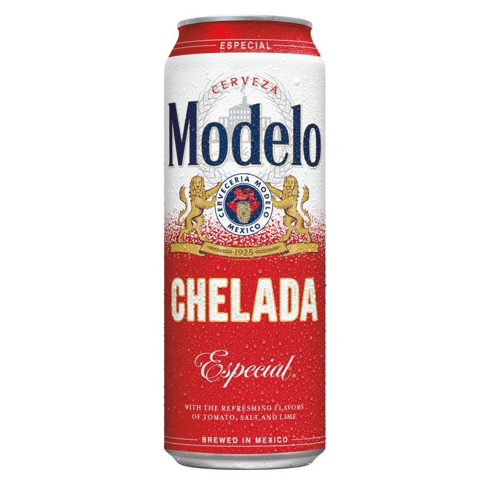 slide 1 of 10, Modelo Chelada Especial Mexican Import Flavored Beer, 24 fl oz Can, 3.5% ABV, 24 fl oz