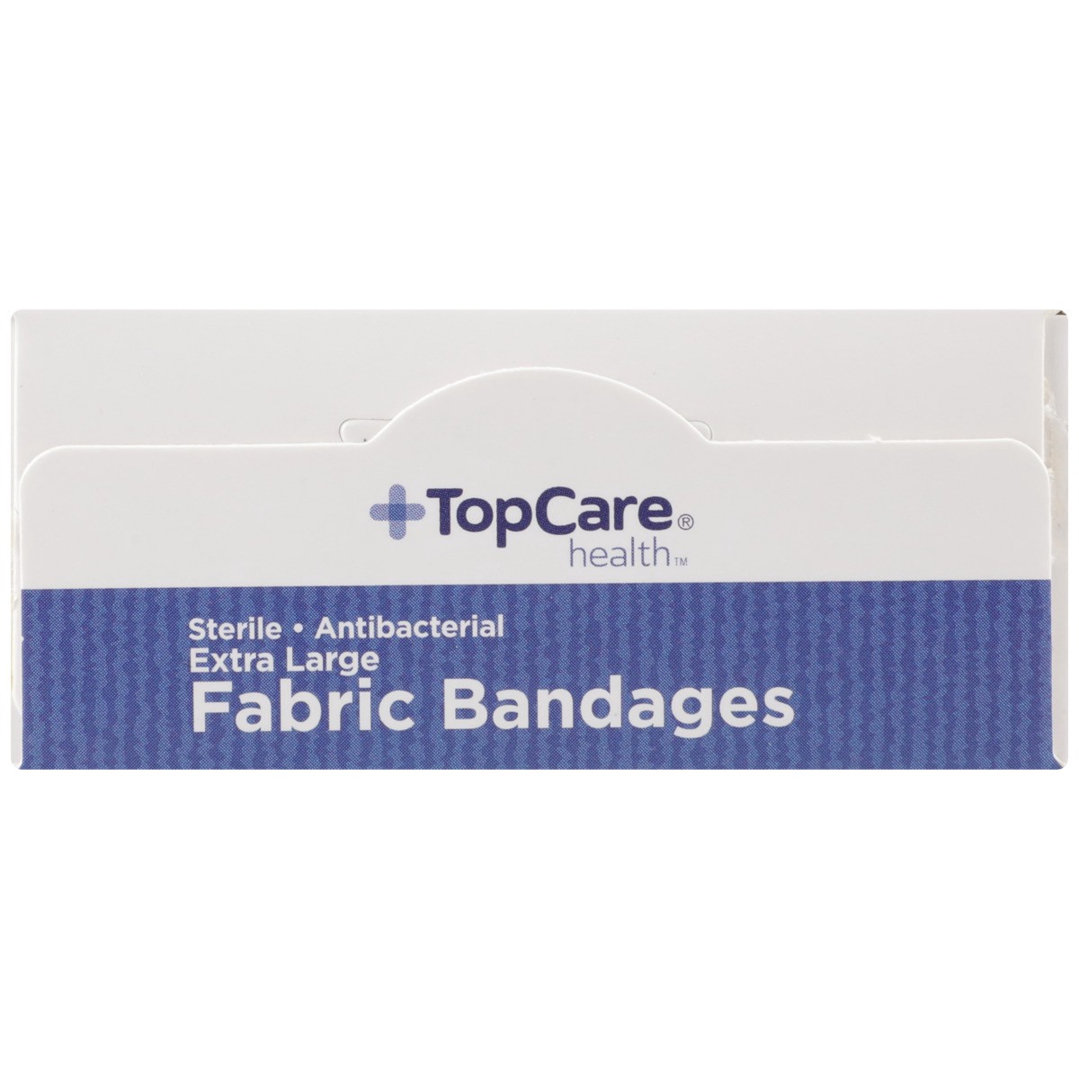 slide 5 of 8, TopCare Extra Large Fabric Bandages All One Size Flexible Protection, 10 ct