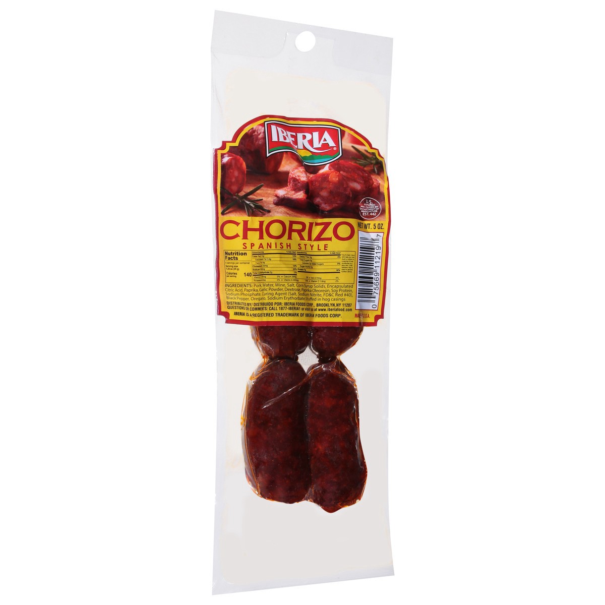 slide 2 of 14, Iberia Spanish Style Chorizo 5 oz, 5 oz