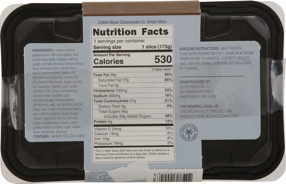 slide 5 of 9, Cotton Blues Cheesecake Company Cotton Blues Cheesecake Caramel, 6 oz