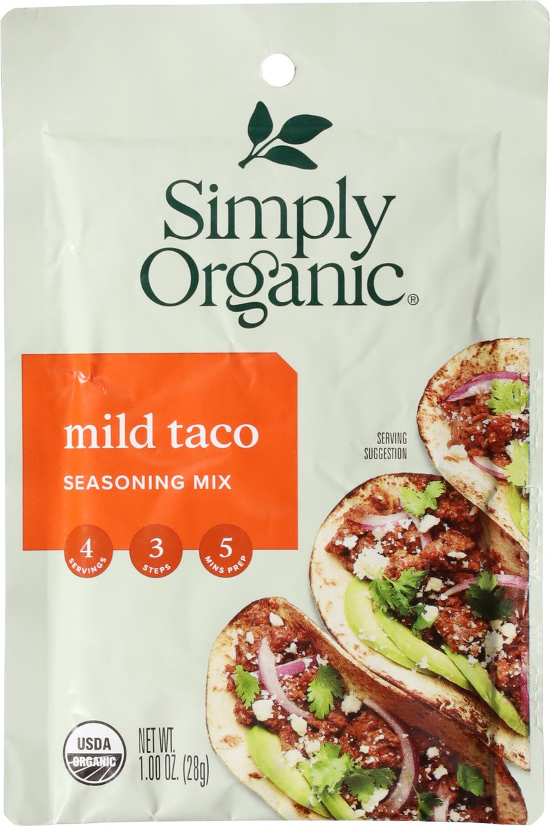 slide 2 of 9, Simply Organic Mild Taco Seasoning Mix, 1 oz