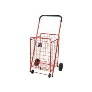 slide 1 of 1, Drive Medical Winnie Wagon All Purpose Shopping Utility Cart, Red, 1 ct