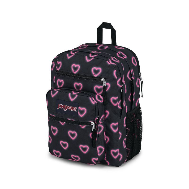 slide 5 of 8, JanSport Big Student 17.5" Backpack - Happy Hearts Black, 1 ct