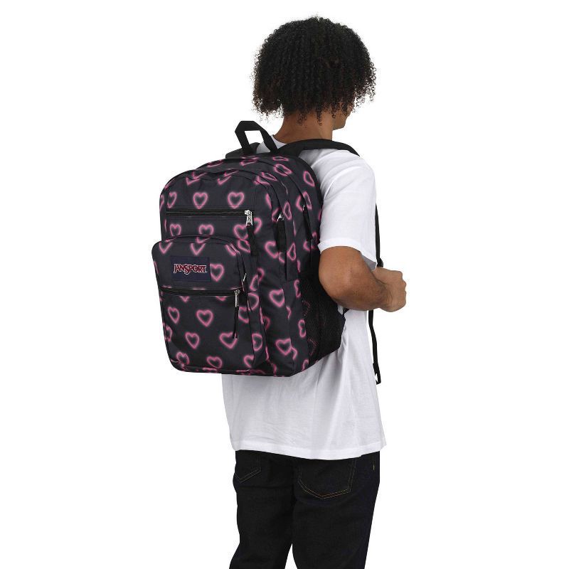 slide 8 of 8, JanSport Big Student 17.5" Backpack - Happy Hearts Black, 1 ct