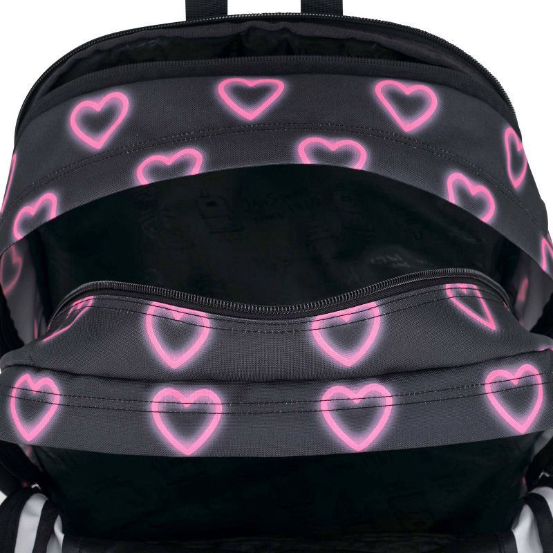 slide 6 of 8, JanSport Big Student 17.5" Backpack - Happy Hearts Black, 1 ct