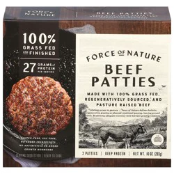 Force Of Nature Beef Patties 2 ea