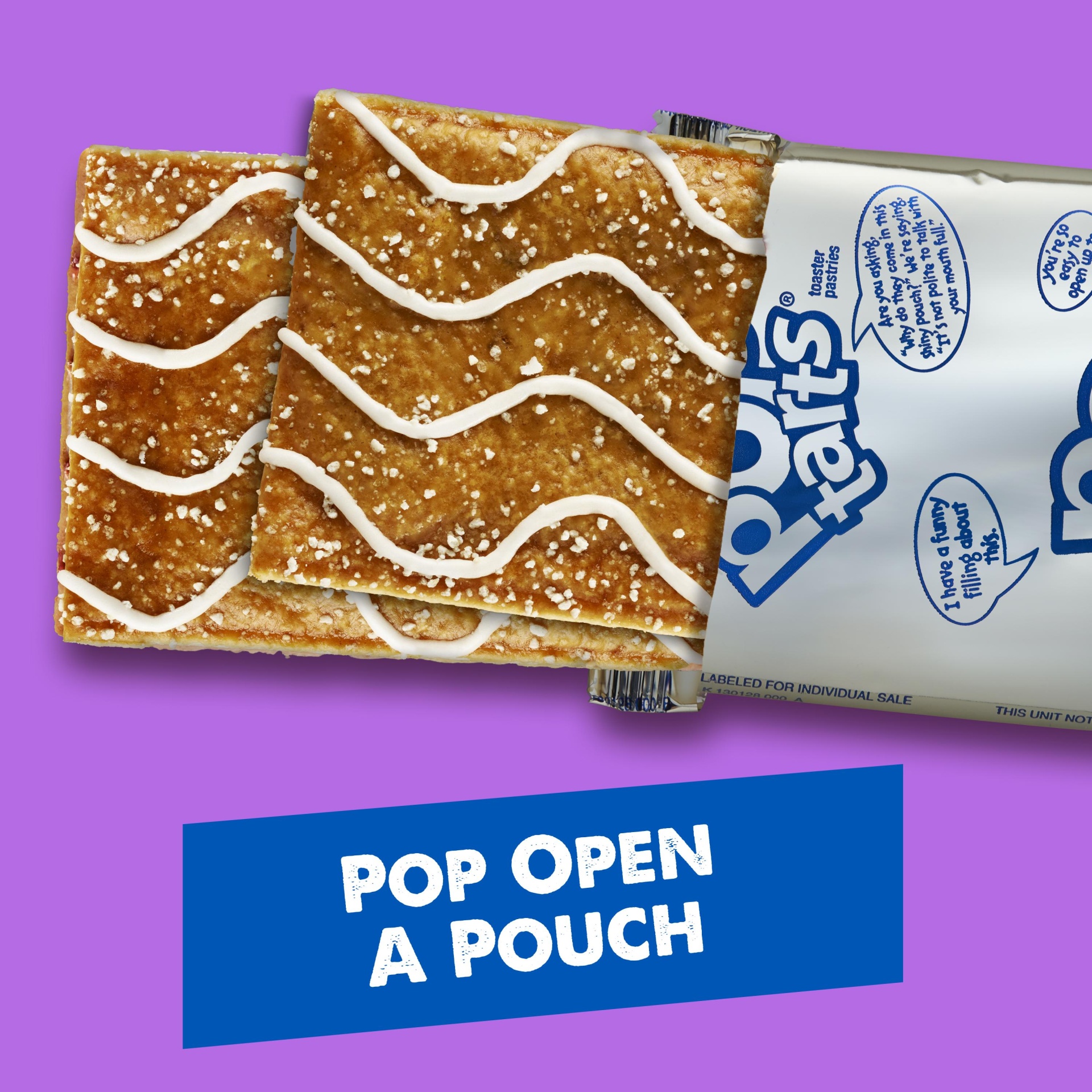 slide 7 of 7, Kellogg's Pop-Tarts Pretzel Toaster Pastries, Breakfast Foods, Cinnamon Sugar Drizzle, 13.5 oz