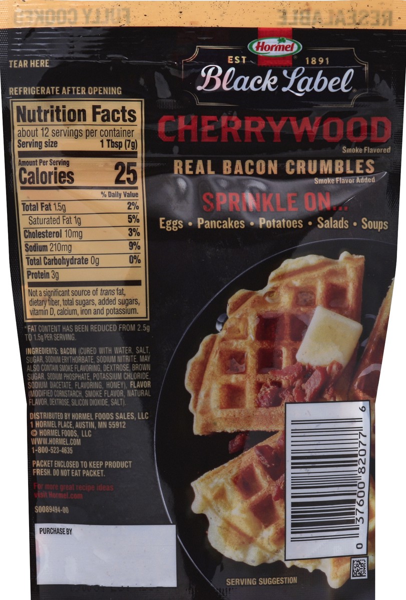 slide 5 of 6, Hormel BLACK LABEL Cherrywood Real Bacon Crumbles, 3 oz