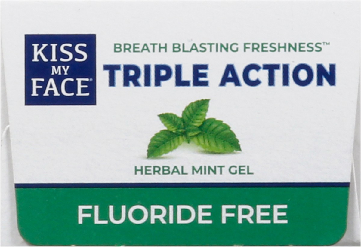 slide 14 of 14, Kiss My Face Toothpaste Triple Action Cool Mint Gel - 4.5 Oz, 4.5 oz