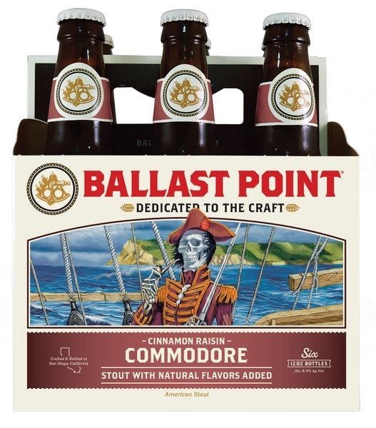 slide 1 of 1, Ballast Point BALLAST PT COMMODORE ST 6PKB, 6 ct; 12 oz