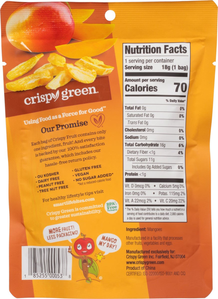 slide 2 of 9, Crispy Green All Mango Crispy Fruit 0.63 oz, 0.63 oz
