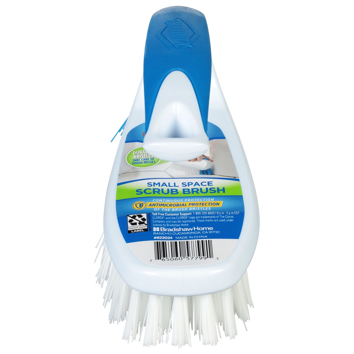 slide 1 of 9, Clorox Small Space Scrub Brush 1 ea, 1 ct